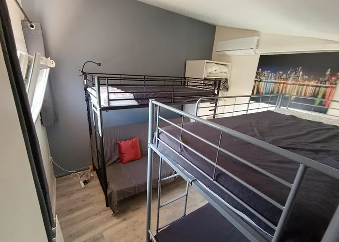 T3 Duplex, Centre Port, Clim, Garage, Piscine * אגדה